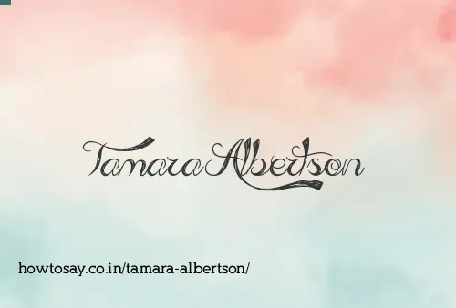 Tamara Albertson
