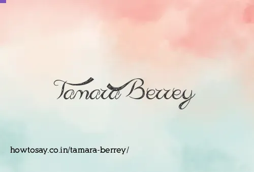 Tamara Berrey