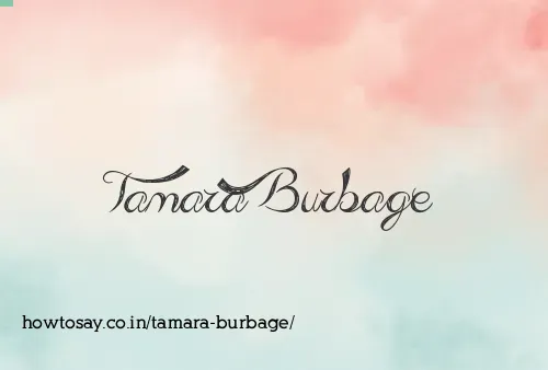Tamara Burbage
