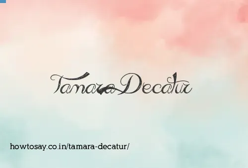 Tamara Decatur