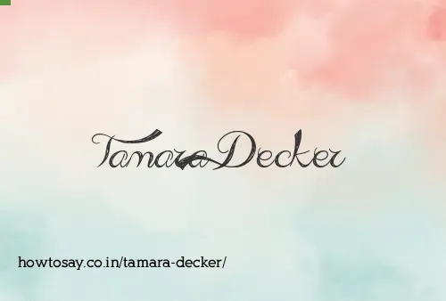 Tamara Decker