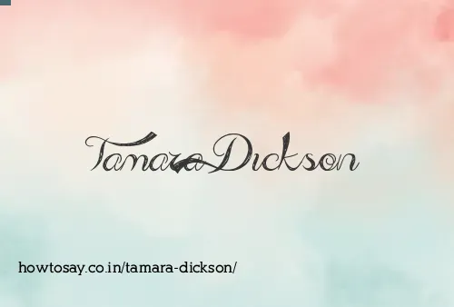 Tamara Dickson