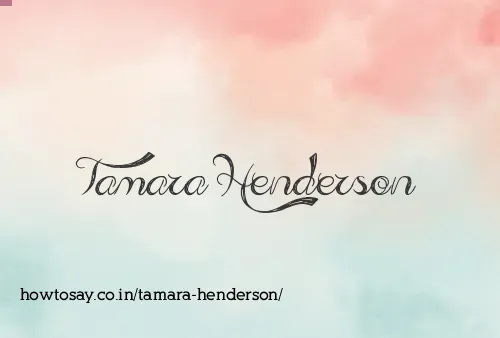 Tamara Henderson