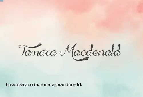 Tamara Macdonald