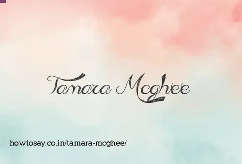 Tamara Mcghee