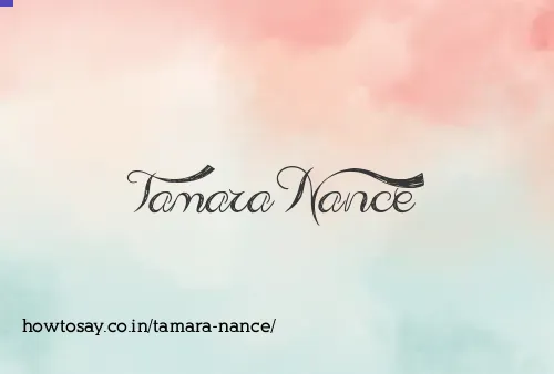 Tamara Nance