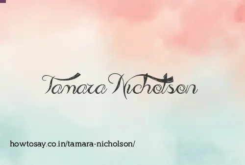 Tamara Nicholson