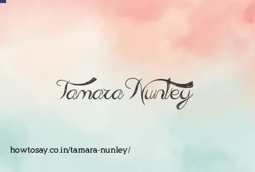 Tamara Nunley