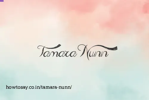 Tamara Nunn