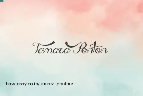 Tamara Ponton