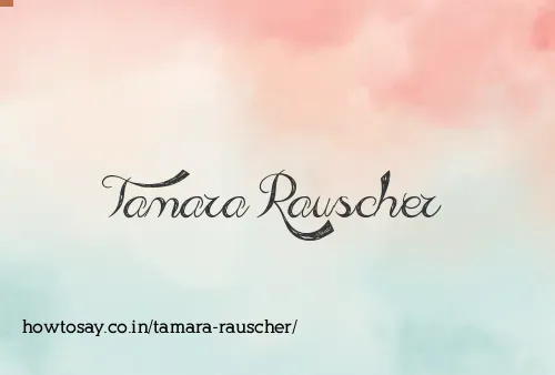 Tamara Rauscher