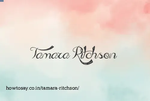 Tamara Ritchson
