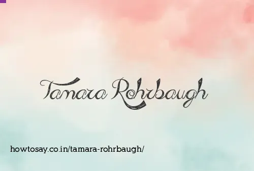 Tamara Rohrbaugh