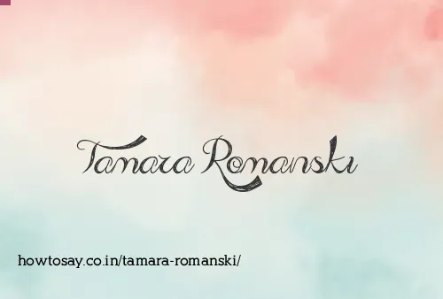 Tamara Romanski