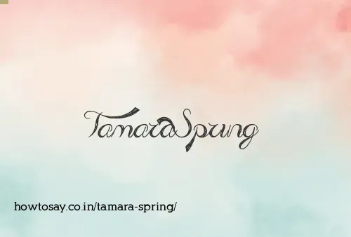 Tamara Spring