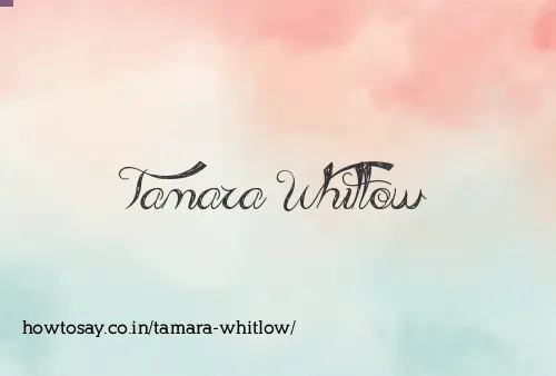 Tamara Whitlow