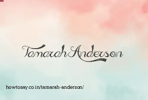Tamarah Anderson