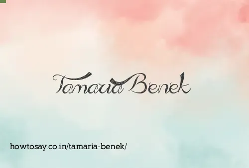 Tamaria Benek