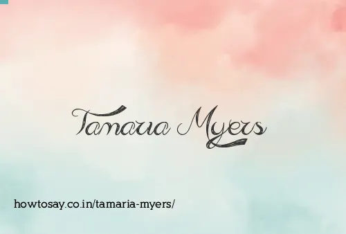 Tamaria Myers