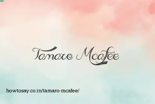 Tamaro Mcafee