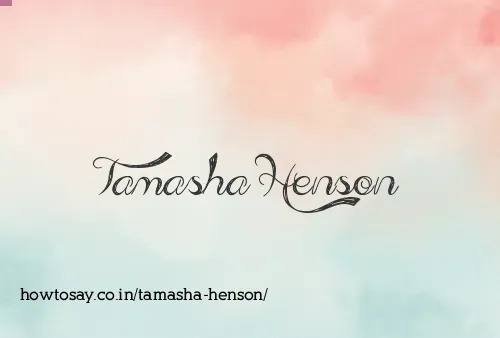 Tamasha Henson