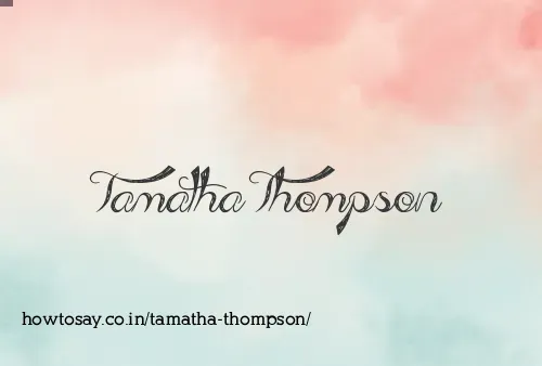 Tamatha Thompson