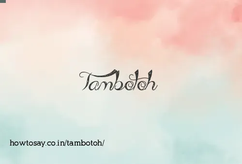 Tambotoh