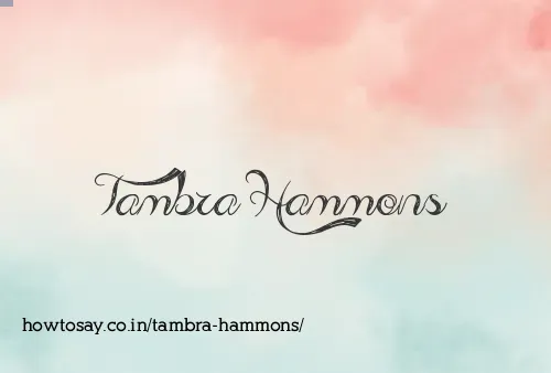 Tambra Hammons