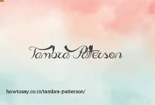 Tambra Patterson