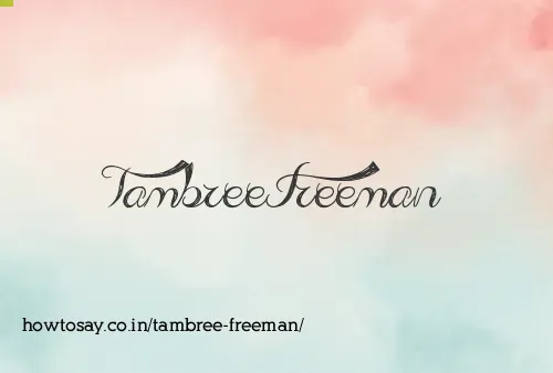 Tambree Freeman