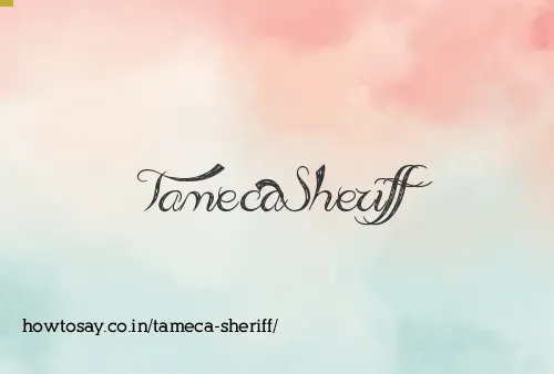 Tameca Sheriff