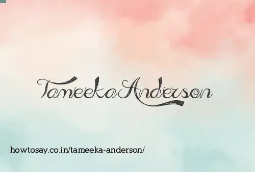 Tameeka Anderson