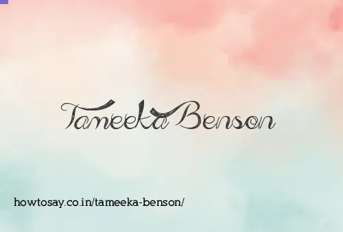 Tameeka Benson