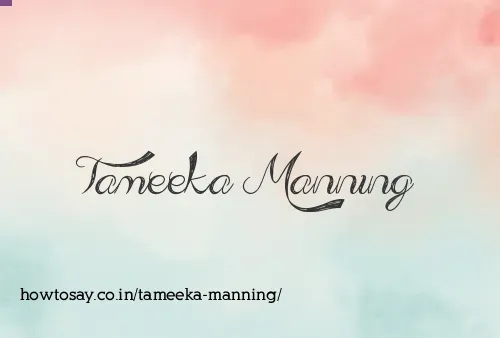 Tameeka Manning