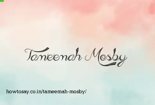 Tameemah Mosby