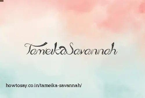 Tameika Savannah