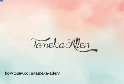 Tameka Allen