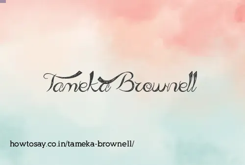 Tameka Brownell