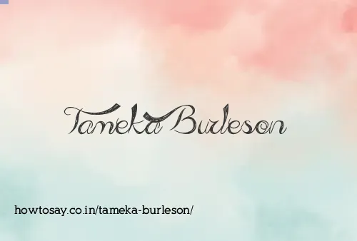 Tameka Burleson