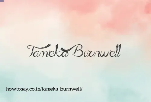 Tameka Burnwell