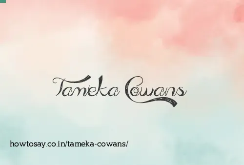 Tameka Cowans