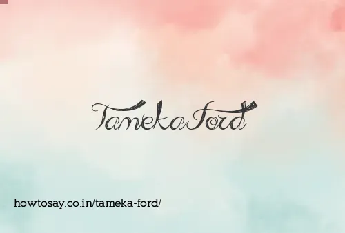 Tameka Ford