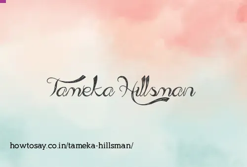 Tameka Hillsman