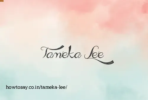 Tameka Lee