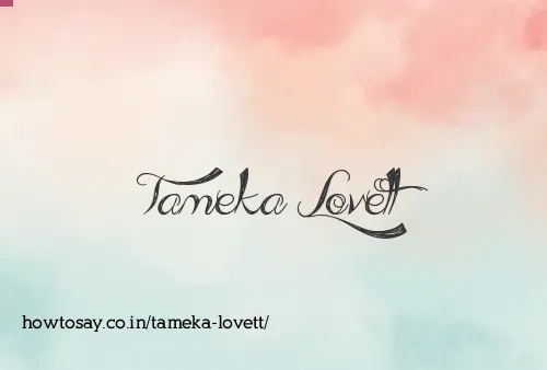 Tameka Lovett