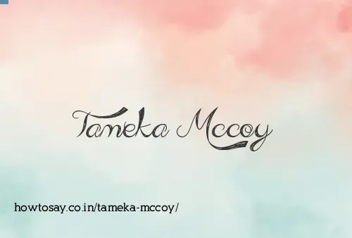Tameka Mccoy