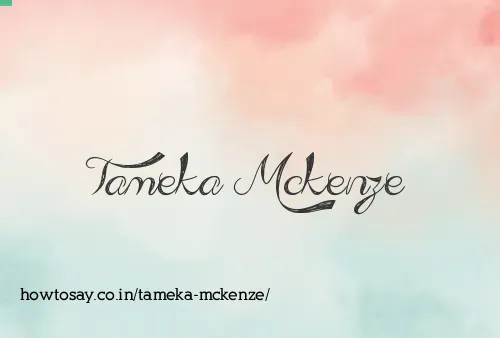 Tameka Mckenze