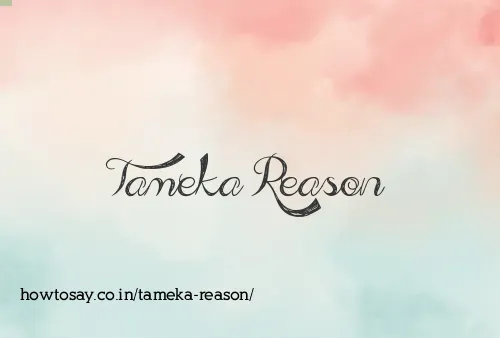Tameka Reason