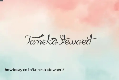 Tameka Stewaert