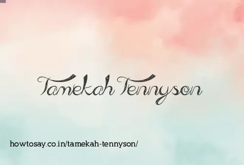 Tamekah Tennyson